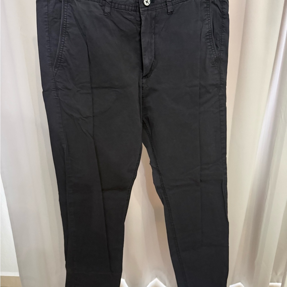 Denim & Flower Slim Fit Black Pants